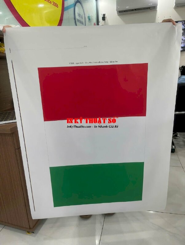 In bảng hiệu công ty Mica trong 3li, in UV ngược 1 mặt, lót trắng full nền - INKTS1865