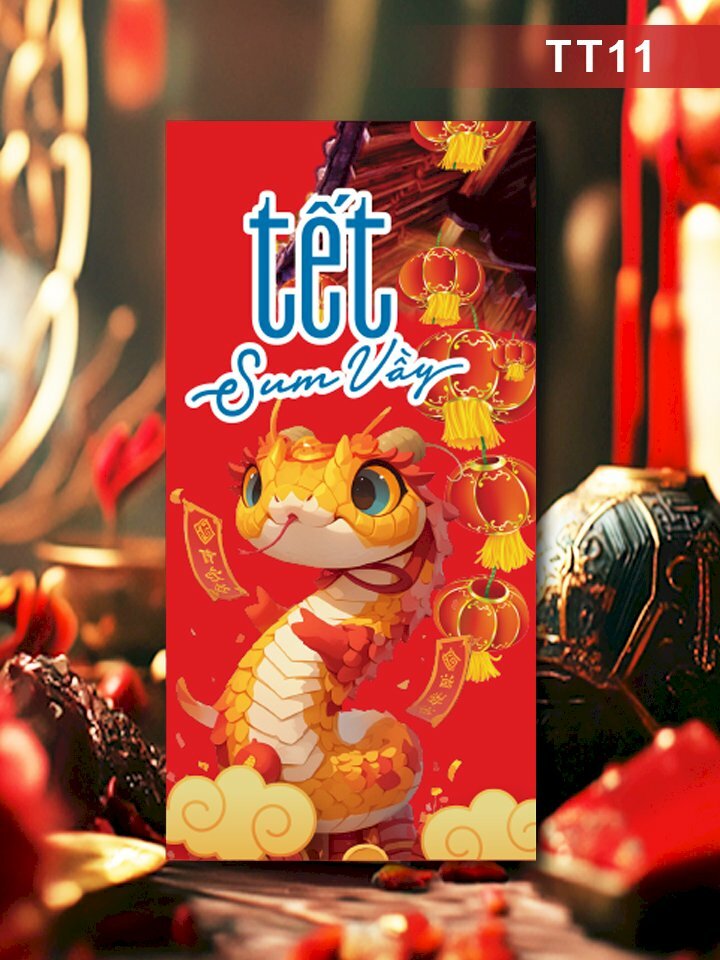 In bao lì xì số lượng ít Happy New Year - Mã HC034 - INKTS2430