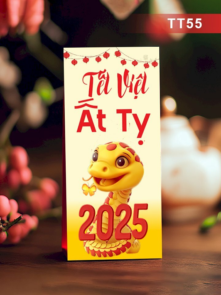 In bao lì xì chibi Tết Bình An - Mã TT53 - INKTS2670
