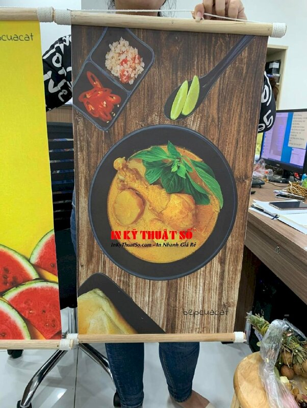 In giấy A6 thông điệp Ở Đây Có Quà, in chữ lên giấy theo yêu cầu - INKTS1704