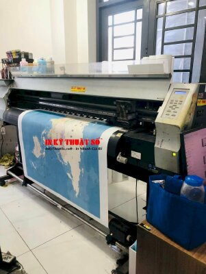 In tranh Canvas bản đồ thế giới khổ lớn, in tranh theo yêu cầu TPHCM - INKTS1700