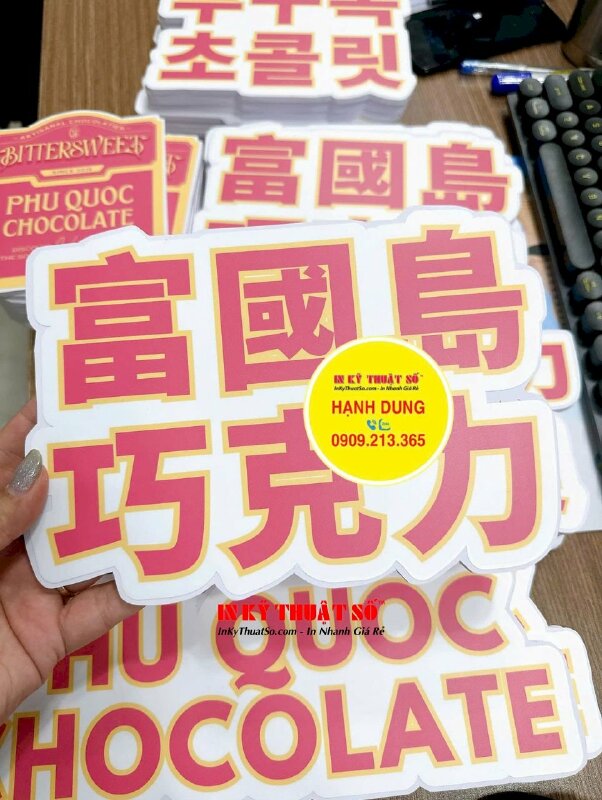 In màu trên giấy Kraft khổ A3 làm báo tường, in giấy Kraft 250gsm không màng 1 mặt - INKTS2770