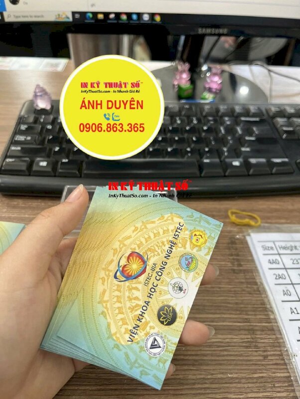 In chữ lên thẻ nhựa mỏng, card nhựa Best Choice, Best Seller - INKTS1780