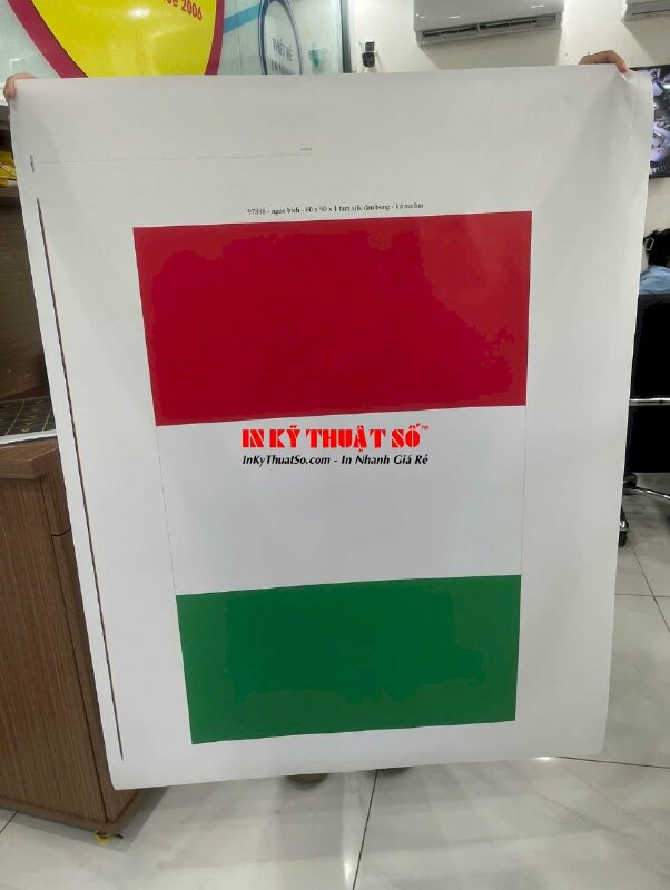In bảng hiệu công ty Mica trong 3li, in UV ngược 1 mặt, lót trắng full nền - INKTS1865