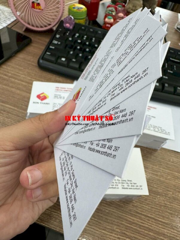 In danh thiếp chức danh Manager công ty công nghệ, in giấy E300gsm in lẻ số lượng ít - INKTS2842