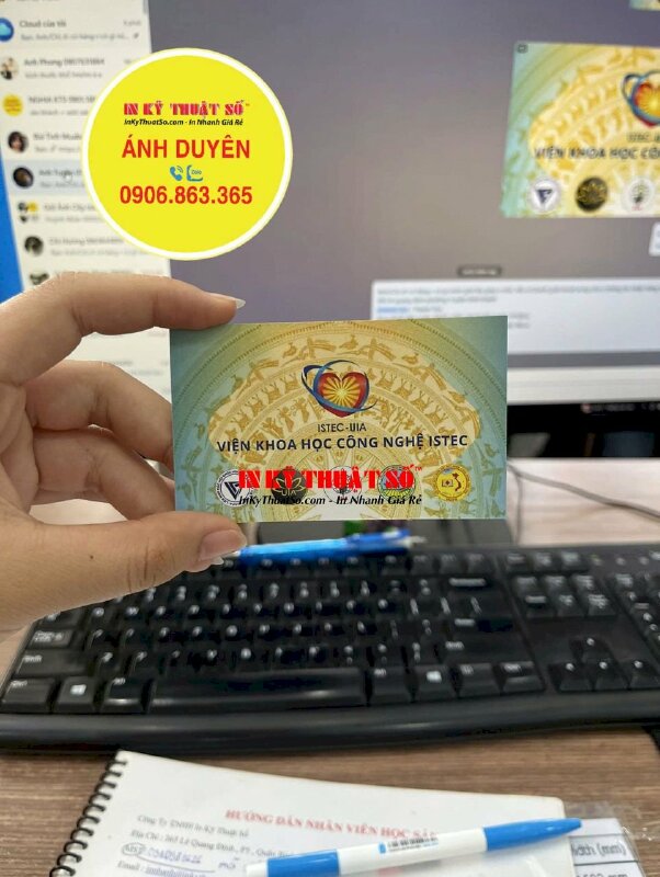 In chữ lên thẻ nhựa mỏng, card nhựa Best Choice, Best Seller - INKTS1780