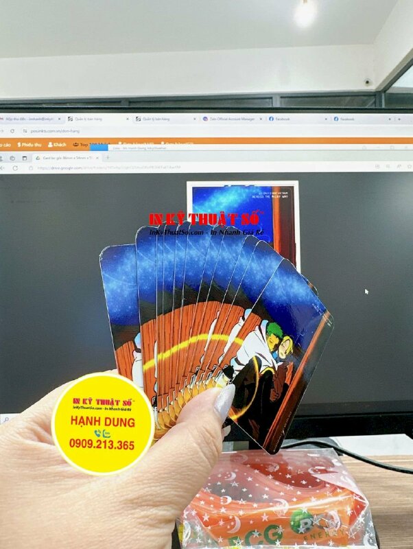 Làm card cảm ơn khách hàng cho cửa hàng hoa tươi Đà Lạt, in card form chuẩn name card - INKTS1562