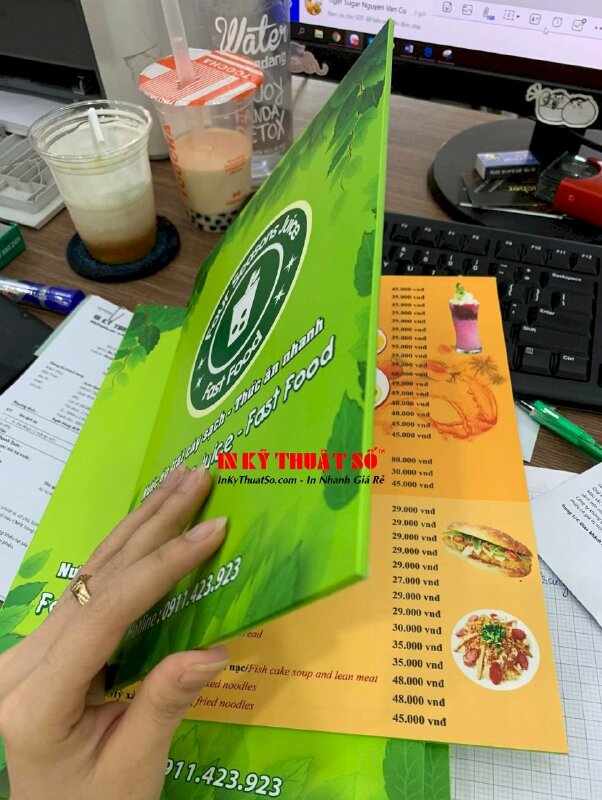 In băng rôn khai trương quán cafe, hiflex bạt khai trương quán cà phê - INKTS1696