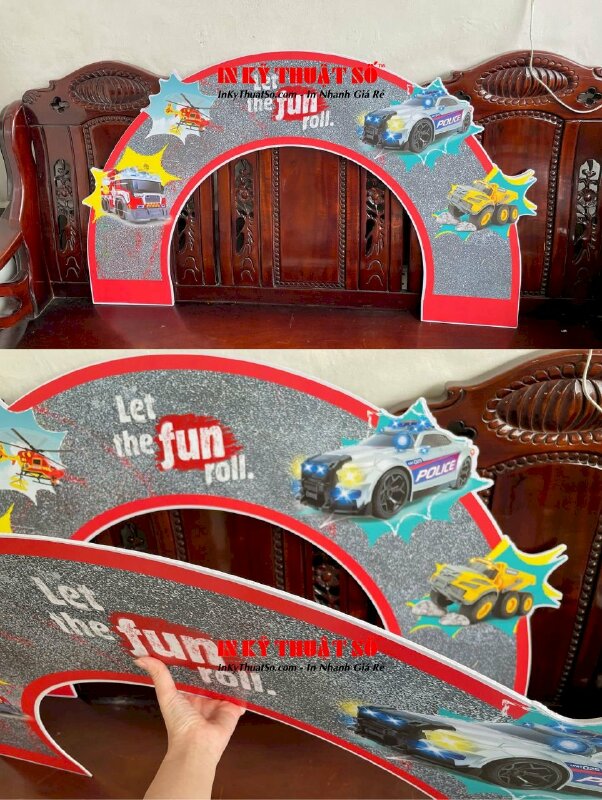 Làm cổng vòm Formex trang trí khu vui chơi trẻ em, in Formex cắt CNC theo file - INKTS2928