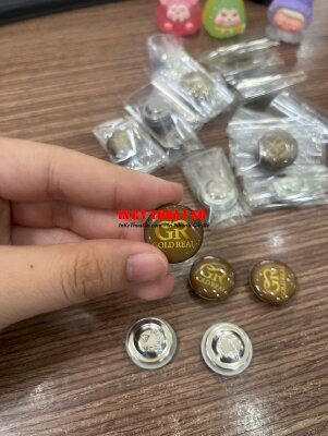 In huy hiệu cái áo logo công ty bất động sản, huy hiệu tròn đường kính 2cm - INKTS2916