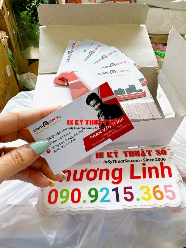 In thẻ giấy B300gsm đánh số thứ tự cho công ty dịch vụ bảo vệ, in giấy Bristol - INKTS1755