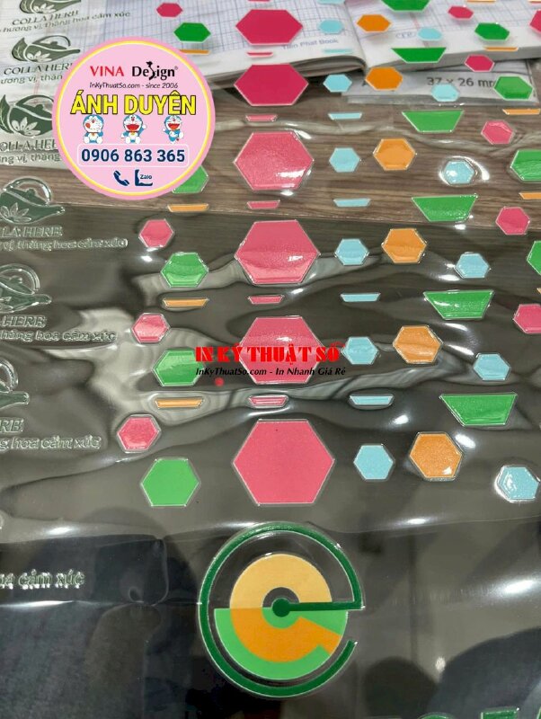 In sticker nhãn dán hình hoa hồng, in Decal nhựa sữa, bế từng sticker nhỏ - INKTS1877