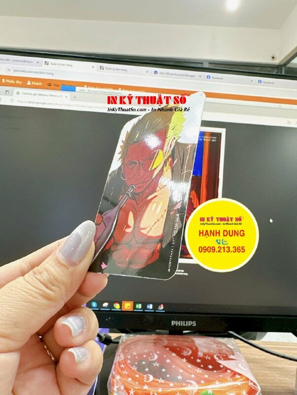 Làm card cảm ơn khách hàng cho cửa hàng hoa tươi Đà Lạt, in card form chuẩn name card - INKTS1562