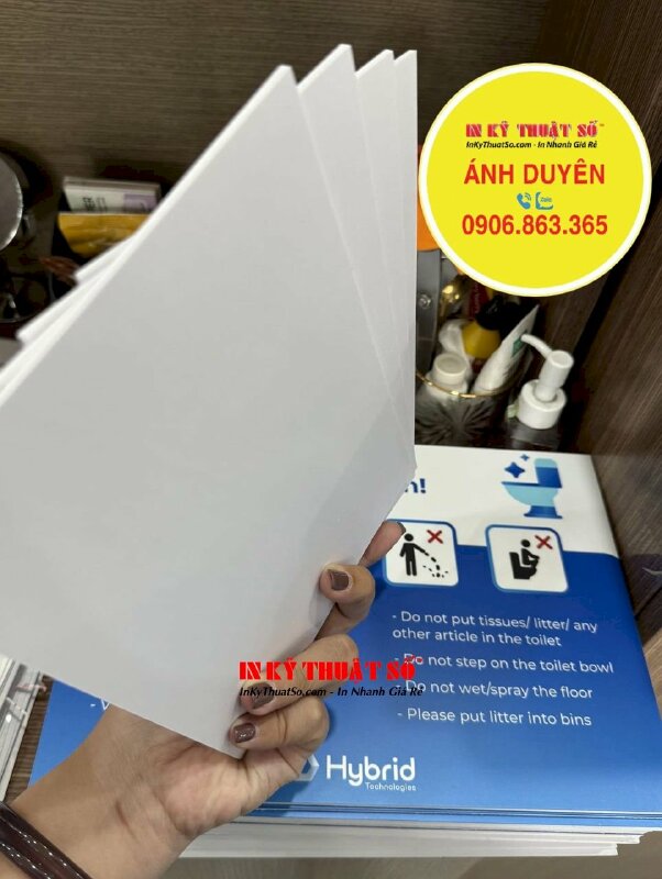 In Decal dán kính 2 mặt thông tin hướng dẫn thi công bắn keo chà ron gạch - INKTS1646