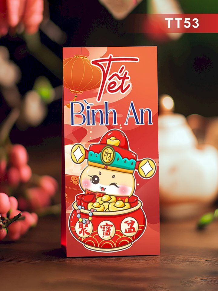 In bao lì xì chất Mừng Xuân Ất Tỵ - Mã TT51 - INKTS2668