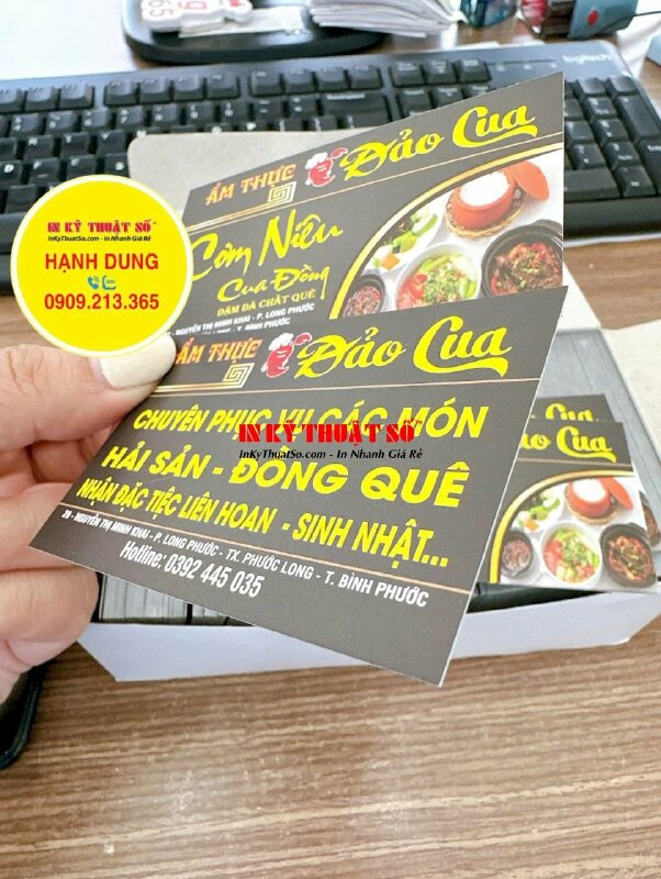 In name card rèm cửa chức danh Project Manager Quản lý dự án công ty màn rèm cửa cao cấp, in card giấy mỹ thuật, có mã QRcode chat Zalo - INKTS1903