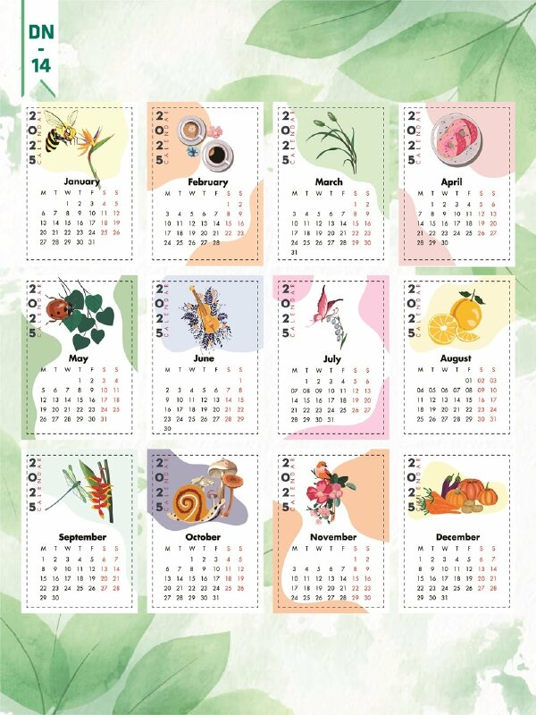 In ấn cuốn lịch để bàn thiết kế theo yêu cầu chủ đề Yoga, Thiền - TT07 - INKTS2188