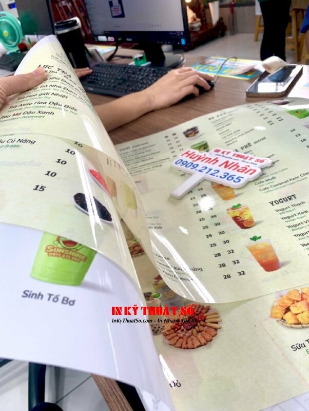 In tem nhãn sticker trái cây, sticker dưa lưới, sticker dừa sáp từ Decal sữa, bế theo viền - INKTS1669