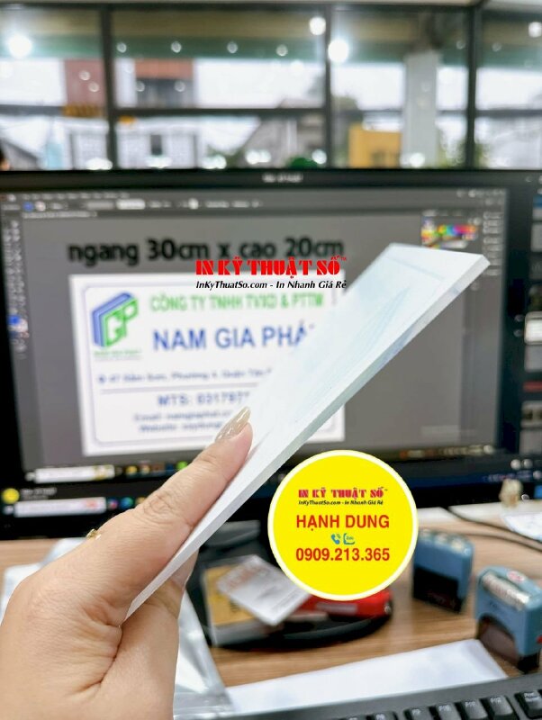 In ấn tem nhãn vuông Decal sữa logo dán sản phẩm cho nhà hàng Hongkong - INKTS1746