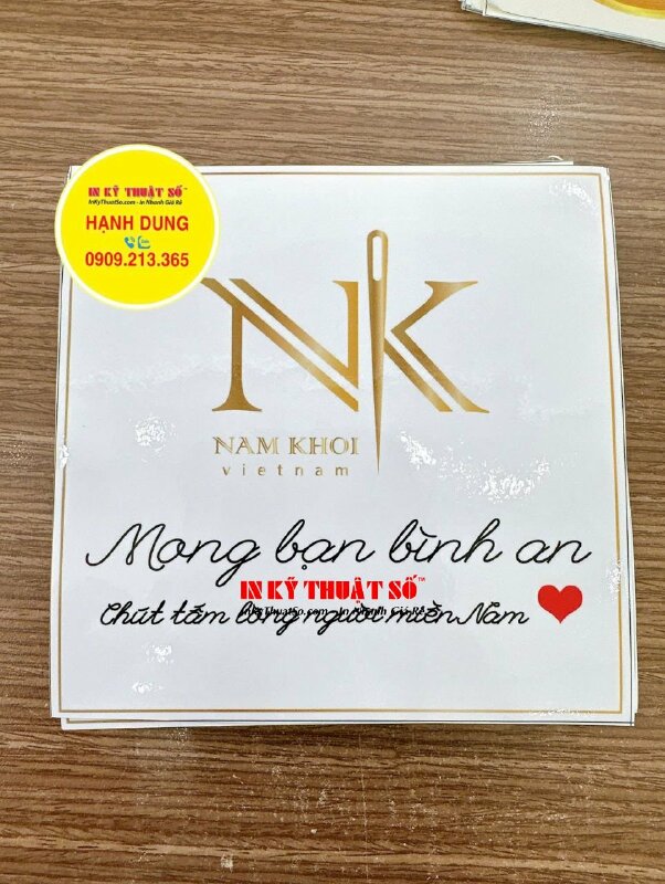 In Logo tem dán cho xưởng nghệ thuật hệ thống lớp dạy học vẽ - INKTS2652