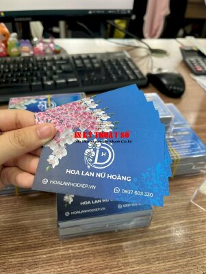 In name card cửa hàng hoa lan hồ điệp, shop hoa lan, in card nhanh - INKTS2911