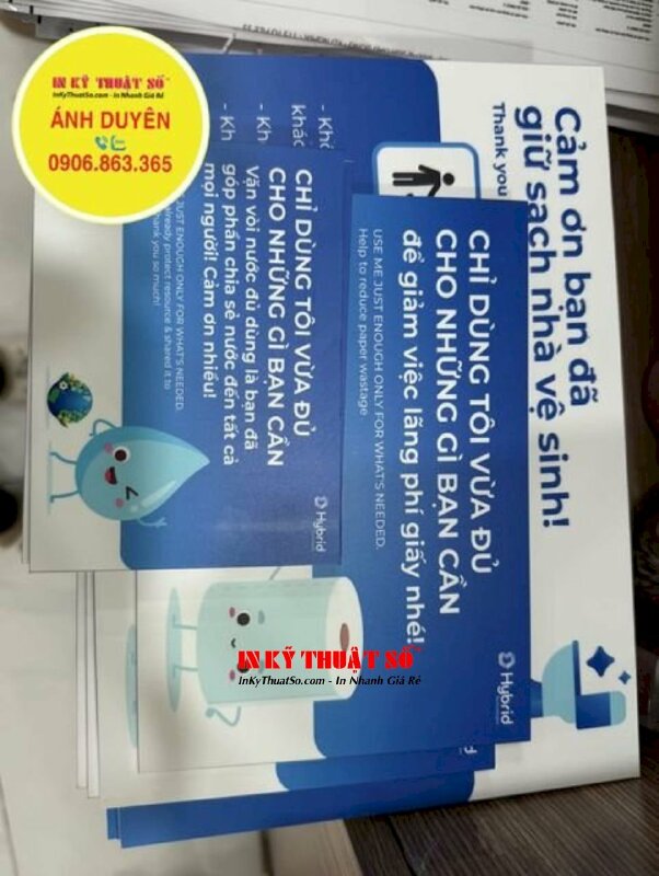 In Decal dán kính 2 mặt thông tin hướng dẫn thi công bắn keo chà ron gạch - INKTS1646