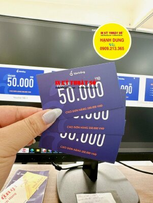 In Voucher giá rẻ tại TPHCM cho shop điện thoại, smartphone, in Voucher 50.000đ cho đơn hàng - INKTS1744