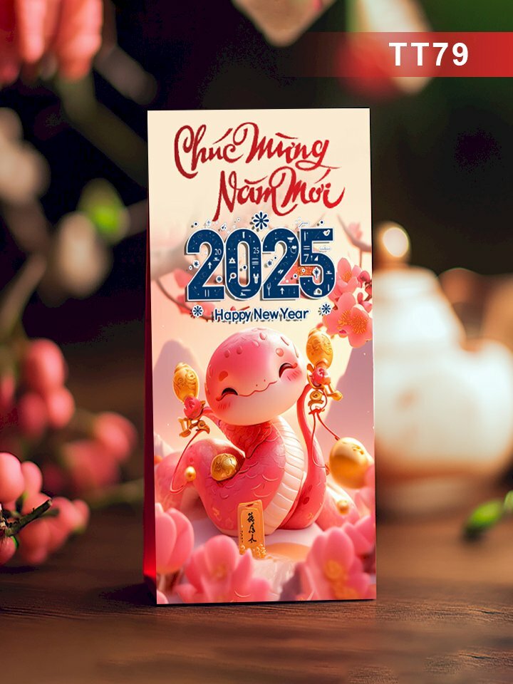 Thiết kế bao lì xì đỏ trơn Xuân Ất Tỵ - Mã NH80 - INKTS2694