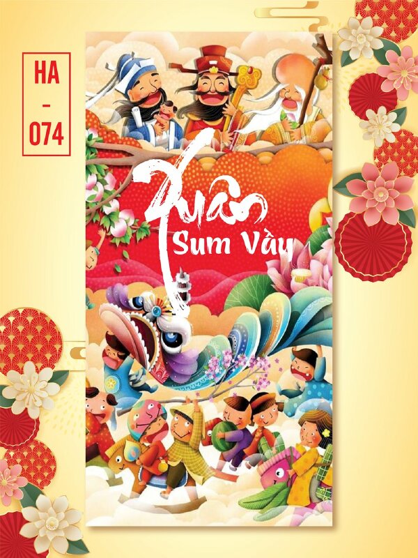 In bao lì xì vui Tết Là Sum Vầy - Mã TT33 - INKTS2631