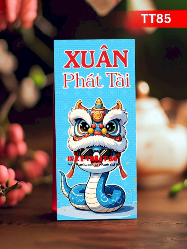 Thiết kế bao lì xì Doremon Vui Như Tết - Mã NH86 - INKTS2700