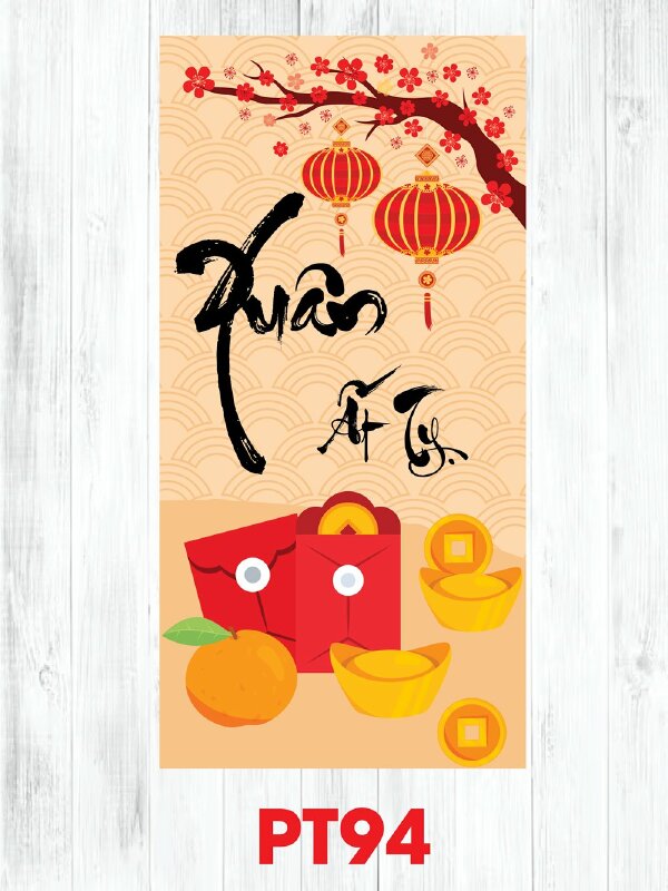 Thiết kế bì lì xì đẹp Năm Mới Như Ý - Mã PT92 - INKTS2549