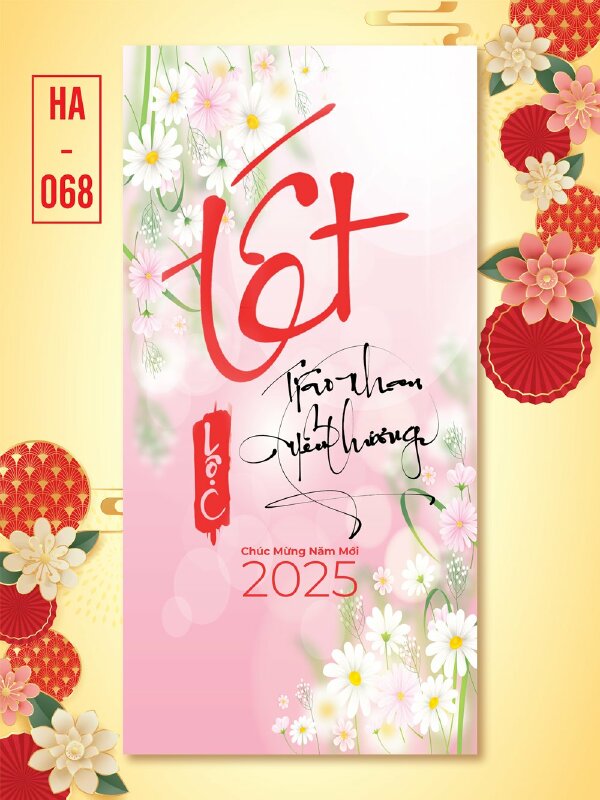 Thiết kế bao lì xì truyền thống Chúc Mừng Năn Mới - Mã HA066 - INKTS2625