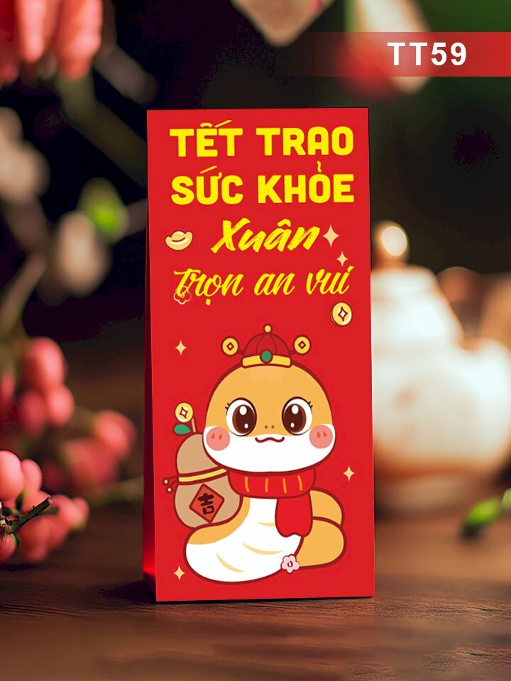 In bao lì xì giấy C150 Tết Này Là Tết Bé Na Cùng Na Đón Tết Cùng Gom Lì Xì - Mã TT57 - INKTS2674