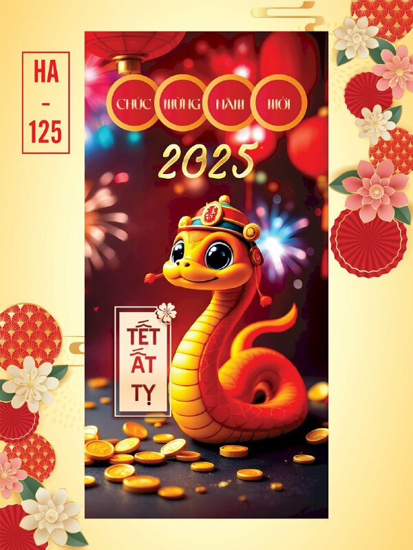 Mẫu bao lì xì màu xanh lá cây Cá Chép Phú Quý - Mã HA123 - INKTS2765