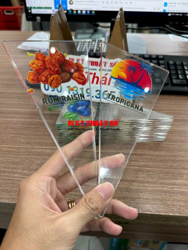 In tờ gập giới thiệu thực phẩm chức năng, in giấy C300gsm, in 2 mặt, gia công cấn 2 đường - INKTS1617