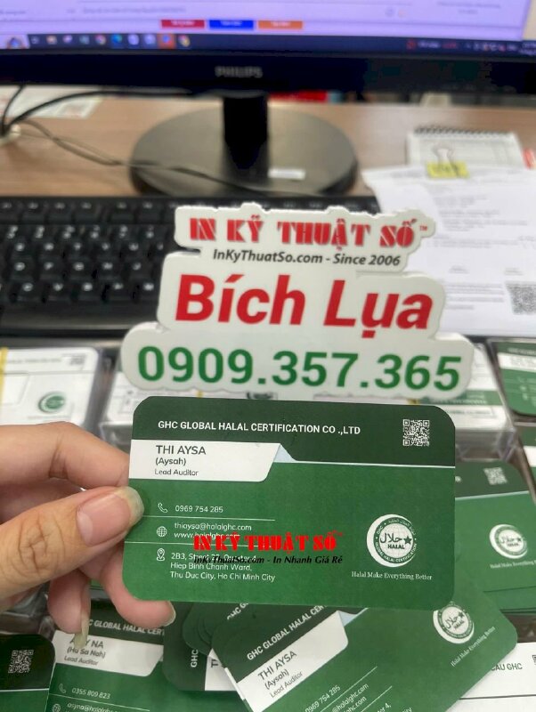 In thẻ Membership Card, thẻ thành viên câu lạc bộ Golf doanh nhân - INKTS1867