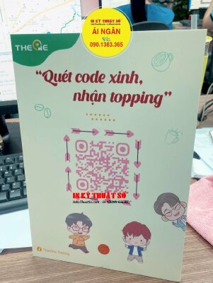 In Standee formex để quầy thu ngân hỗ trợ quét mã Code tham dự chương trình sự kiện - INKTS1551
