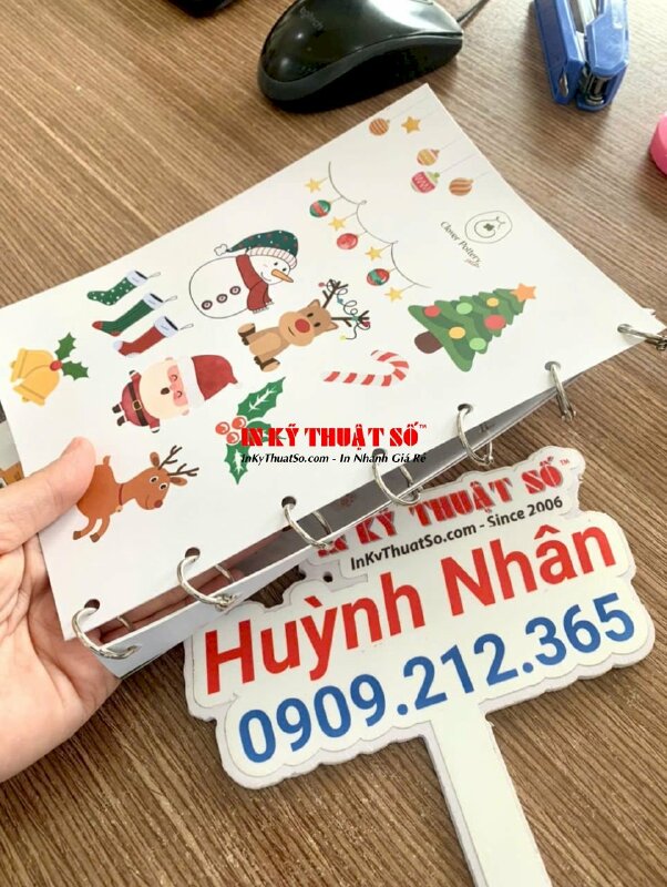 In tem nhân bánh Trung thu vị đậu xanh, nhãn bánh Trung thu hình tròn Decal sữa, có bế - INKTS1887