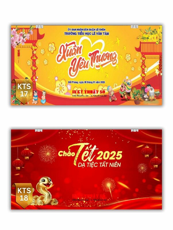 In phông nền sân khấu chương trình Xuân Yêu Thương, Chào Tết 2025 Dạ Tiệc Tất Niên - INKTS2962