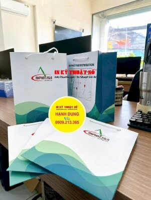 In túi giấy đựng nguyên liệu pha chế công ty F&amp;B Distribution, hàng gửi đi Đắk Lắk từ TPHCM - INKTS2878