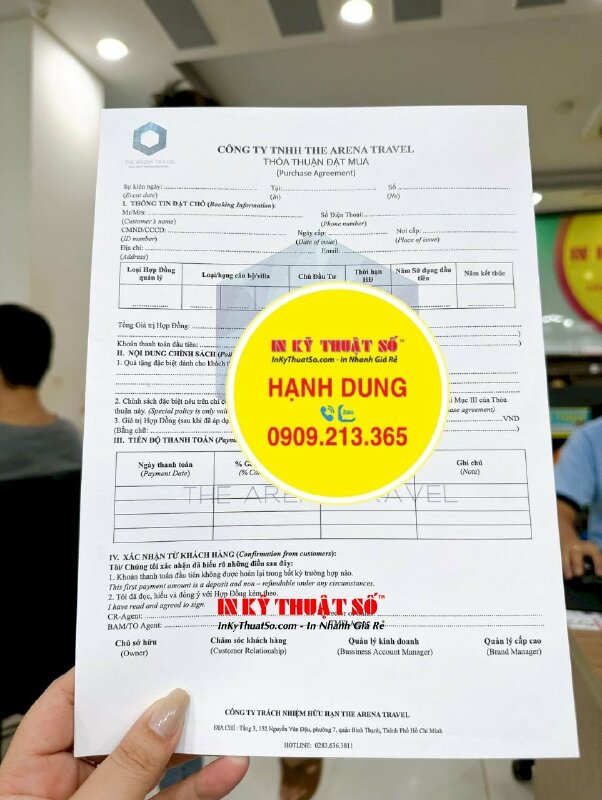 In Decal logo dán, tem tròn nhãn hiệu quán cà phê tại căn tin bệnh viện quốc tế - INKTS1738