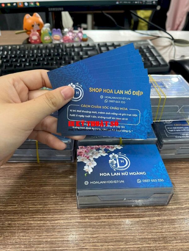 In name card cửa hàng hoa lan hồ điệp, shop hoa lan, in card nhanh - INKTS2911