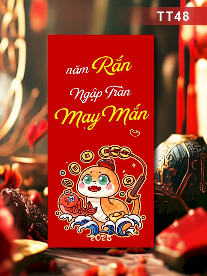 Báo giá bao lì xì Happy New Year 2025 - Mã TT46 - INKTS2663