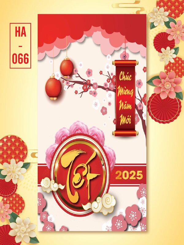In bao lì xì màu đỏ Xuân An Vui - Mã TT25 - INKTS2623