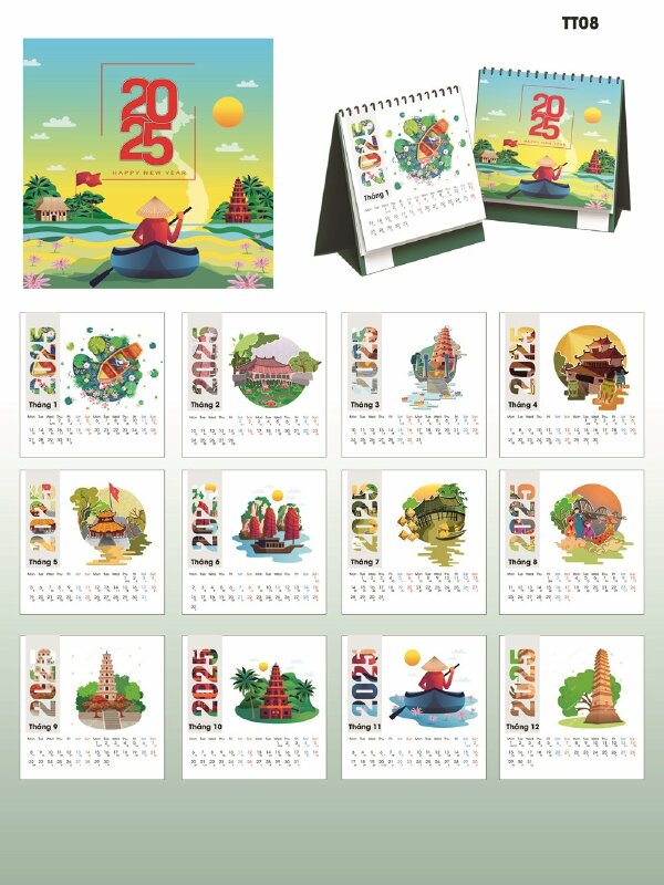 In nhãn dán Trung thu, Thỏ trên cung trăng, Chú Cuội cung trăng, Cá chép hóa rồng, Nàng tiên ống tre, in nhãn Decal sữa dán hộp bánh Trung thu - INKTS2010