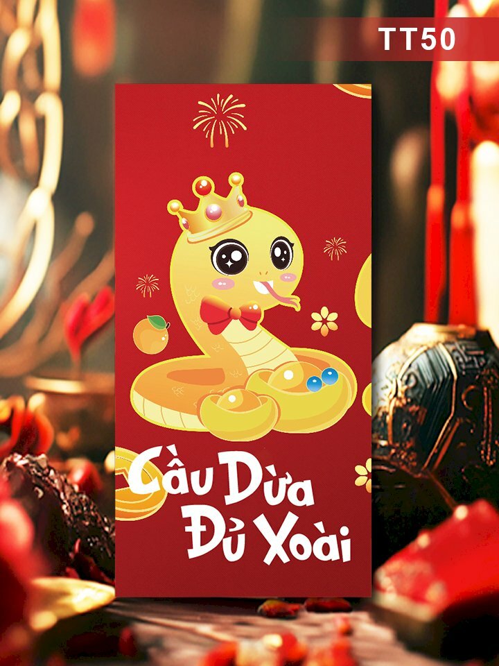 Báo giá in lì xì Năm Rắn Ngập Tràn May Mắn - Mã TT48 - INKTS2665