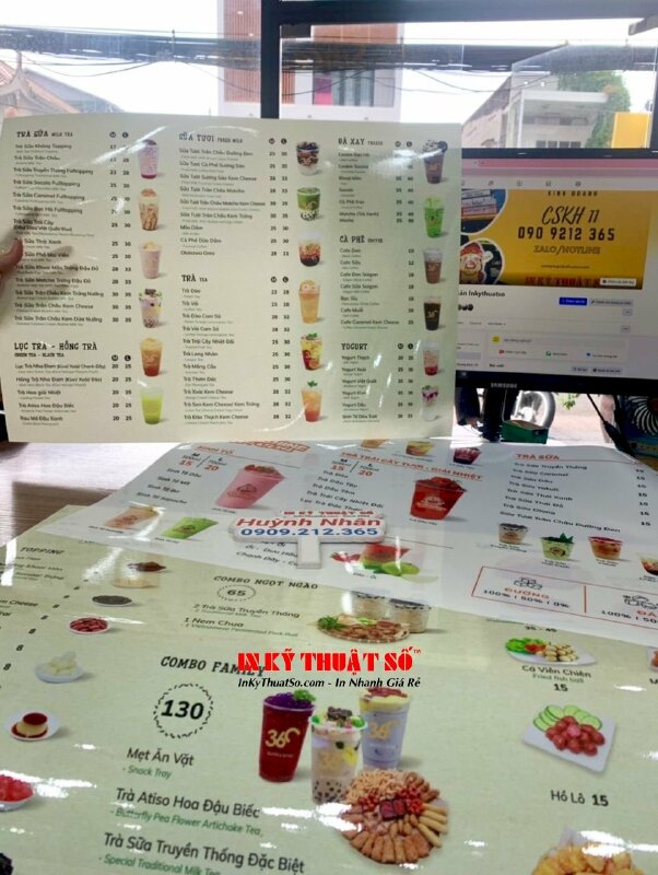 In tem nhãn sticker trái cây, sticker dưa lưới, sticker dừa sáp từ Decal sữa, bế theo viền - INKTS1669