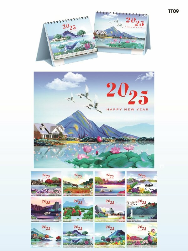 In nhãn dán hình vuông chủ đề Chuyện Trăng Tales of the Moon dán hộp bánh Trung thu, in Decal sữa bế theo viền - INKTS2011