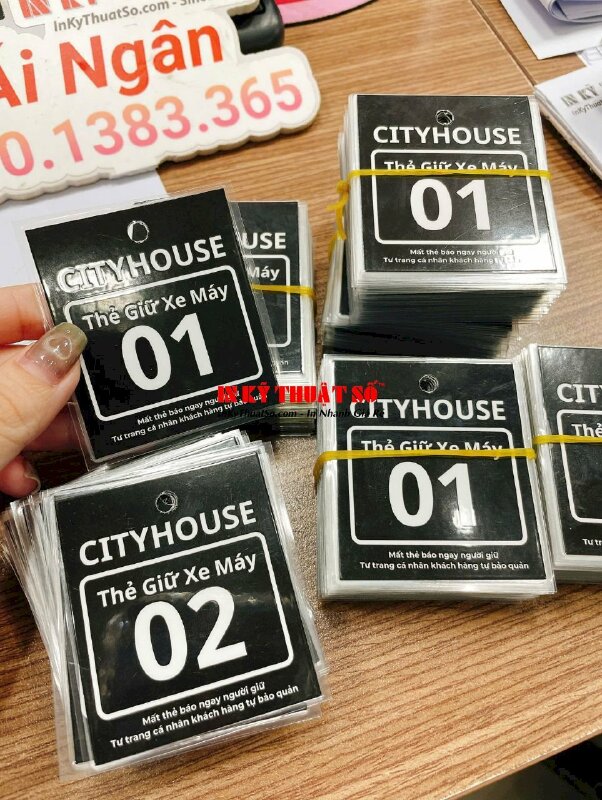 In hanger formex món ăn treo thả trần quán ăn, căn tin, cửa hàng tiện lợi, in PP bồi formex cắt CNC mô hình - INKTS1921
