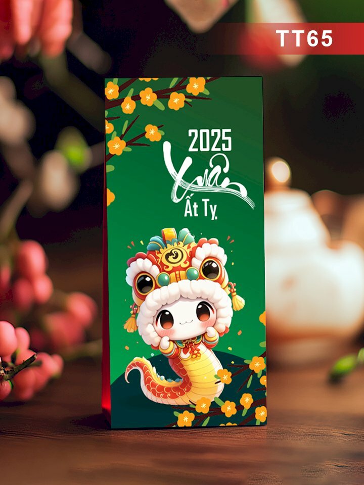 Thiết kế lì xì đơn giản Xuân An Nhiên Tết Trọn Vẹn - Mã TT63 - INKTS2680